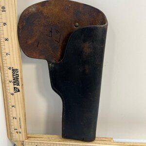 Vintage Leather Holster for Revolver Well-worn Unique Durable Collectible